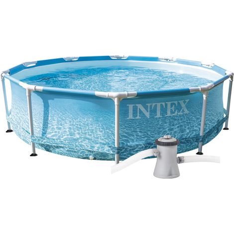 PISCINA CON TELAIO 'LINEA FRAME' cm 305 x 76 - 4485lt pompa 1250 l/h  - INTEX