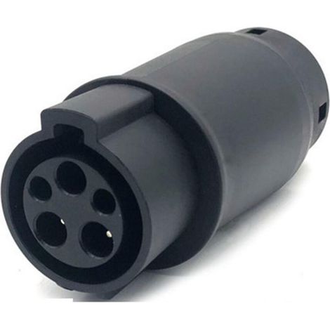 Adaptateur pour véhicule électrique EVSE 32A J1772 Type 1 vers Type 2, adaptateur pour véhicule électrique (1/5)