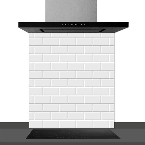 Fond de hotte décorative, metropolitain blanc 60x70 Fond de hotte (1/2)