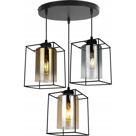 MODERNE ELEGANTE HÄNGELAMPE MIT GLASSCHIRM