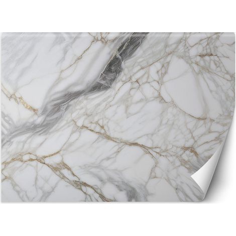 Fototapete Grau-Beige Marmor Abstraktion 250x175 cm (1/5)