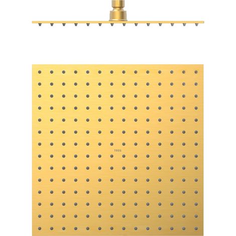 TRES 134315012OM COMPLEMENTOS DE DUCHA Rociador De Ducha Color Oro Mate 24K - ref: 134315012OM