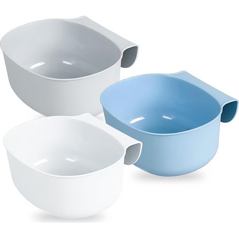 Poubelle Table a Langer, Lot de 3 Poubelle Suspendue Cuisine Sous Evier Plastique Petite Rangement Table à Langer 21 X 17 X 9 cm (1/5)