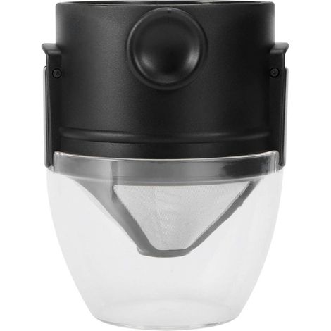 Filtro de café reutilizable de acero inoxidable, sin papel, para la preparación manual de té y café diseño portátil apto para el hogar, la oficina y los viajes. (1/3)