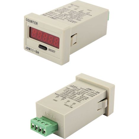 Compteur de batterie électronique JDM11-5H à 5 chiffres, 12 V CC (1/5)