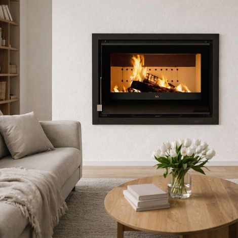 Insert à bois ventilé - FIREMATIC Waco sérigraphié 12.6 kW Sans kit air