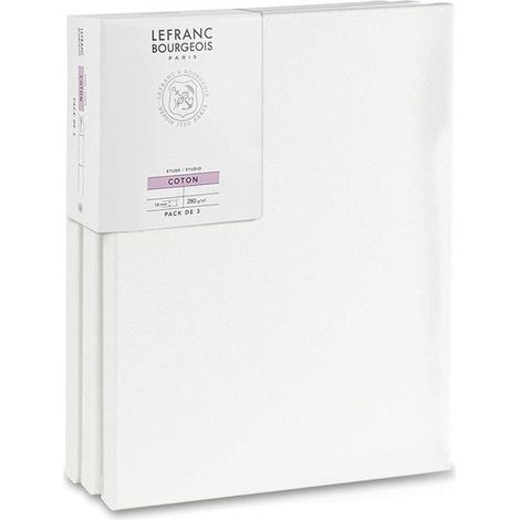 Lot de 3 châssis coton 6F/41x33cm - Lefranc Bourgeois
