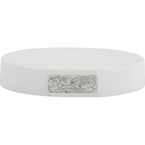 Porte Savon Blanc Brillant 9 x 2 cm (1/3)