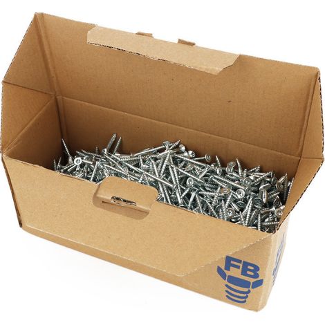 Boite de 1000 Vis agglo tête fraisée Torx T20 zingué 4.0x40mm FP