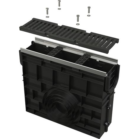 Alcadrain AVZ103R-R201 Servicebox für Entwässerungsrinne (1/4)