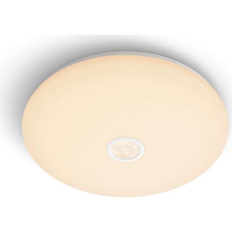 Philips - LED-Deckenleuchte, Durchmesser 25 cm, 2700 K, 6 W, mit Sensor, weiß 929003195401 (1/3)
