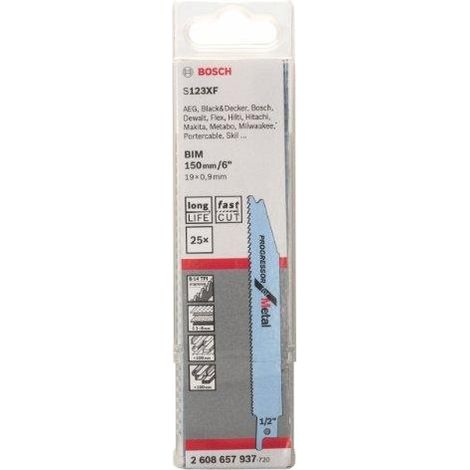 Bosch S 123 XF Progressor hoja de sierra sable 150 mm paquete 25