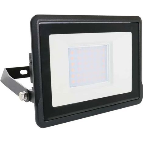 V-TAC LED Flutlicht Samsung Chip 30W Schwarz Farbe Kaltweiß IP65
