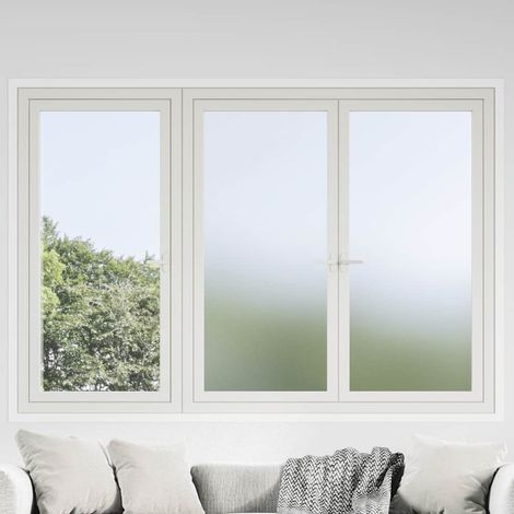 vidaXL Láminas de ventana esmeriladas gris PVC (1/5)
