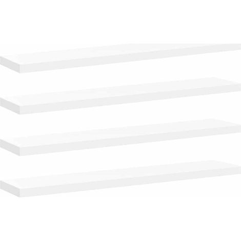 Maison Exclusive - Schweberegale 4 Stk. Weiß 120x23,5x3,8 cm MDF