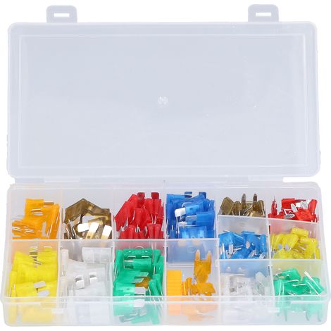 Kit de remplacement de 220 fusibles automobiles de taille moyenne et petite, à lames PES, avec clip, 32 V (1/5)