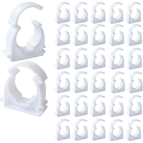 CCYKXA 20mm Multilayer Pipe Clips, 50pcs Pipe Clamps for Water Pipes, Securing Domestic Pipes, etc. (M20)