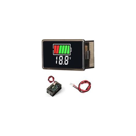 12V-Batterieladeanzeige, 8-100VDC Digitalvoltmeter-Batterieanzeige, Blei-Säure-Lithium-Batterie-Füllstandsprüfer für Autos und Boote (1/5)
