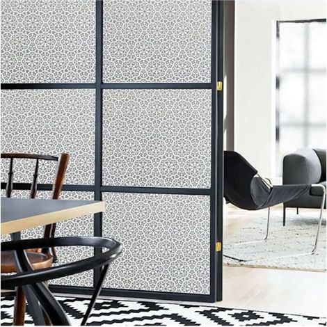 Film de confidentialité pour fenêtres - Pour salles de bains, chambres et bureaux - Sans adhésif, résistant aux UV - 60 x 200 cm - Kaléidoscope (1/5)