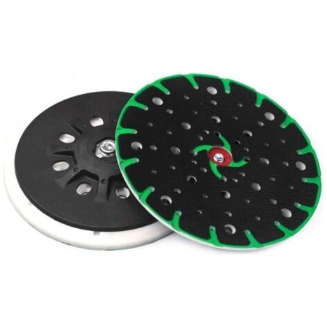 Patin de ponçage 150 mm, filetage de raccordement M8 - 49 trous avec vis avec fonction dépoussiérage, compatible avec ponceuse excentrique Festool Rotex RO, ETS 150, ETS EC 150 (1/5)