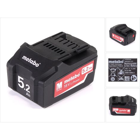 Metabo Li-Power Akkupack 18V 5,2 Ah ( 625592000 ) (1/5)