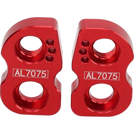 1 Paire de Prolongateurs de Freins V pour Vélo Pliable - Compatible Roues 406-451 - Adaptation Siège 14" à 18" - Rouge (1/5)