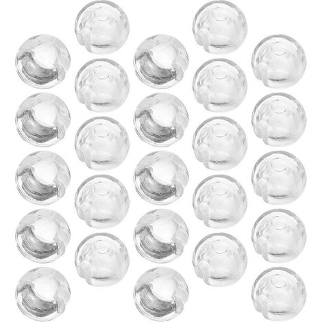 Transparente Perlenketten-Quetschstopper für Jalousien, Pompon-Material, 60 Stück (1/5)