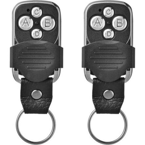Télecommande, éLectrique à Distance, pour Porte de Garage Télécommande Universelle 270-433.92MHz avec 4 Boutons Dupliquées(2 pcs) (1/4)