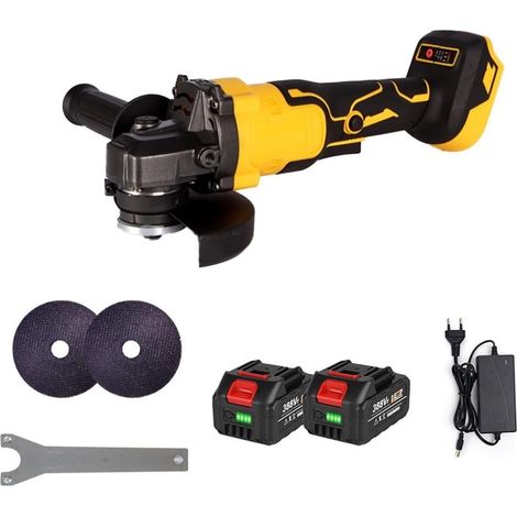 Polisseuse Ponceuse 125 MM 18 V Brushless Électrique Meuleuse D'angle Batterie Meuleuse Rechargeable Batterie Ponceuse Outils Électriques(2 Battery Set) (1/5)