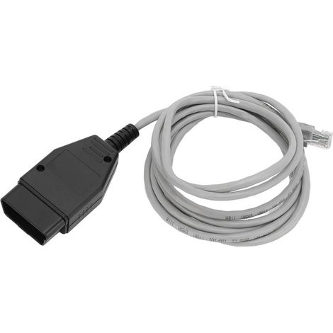 Câble d'interface ENET Gris OBD2 Outil Diagnostic Auto Remplacement pour Série F, Série 3, 5, 7, GT, X3 Longueur 2M (1/5)