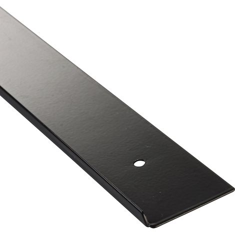 Nordlinger – Profilé de finition noir 38 mm x 670 mm – Rayon 35 mm pour finition contemporaine – Protection bordure – Pour bois dur