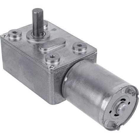 1 moteur de réduction de vis sans fin à turbine à couple élevé électrique réversible DC 12 V (40 tr/min) (1/5)