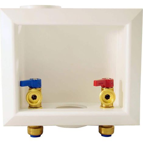 Boîte de sortie pour machine à laver, raccord rapide en laiton 1/2 po x filetage mâle 3/4 po (1/3)