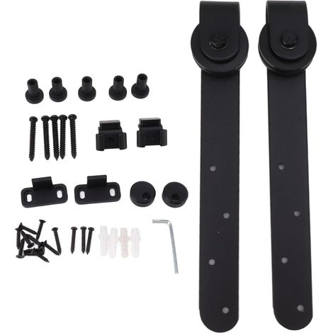 Kit de quincaillerie pour porte grange, mini-coulissante (1/5)