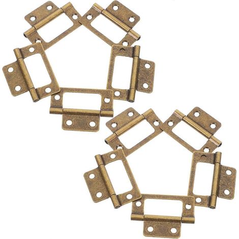 Lot de 12 charnières robustes vintage pour portes pliantes. (1/5)