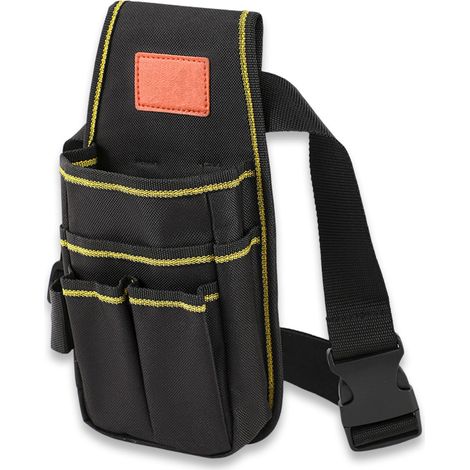 600D Oxford Tool Bag, Tool Belt with Multiple Compartments, Fanny Pack for Men for Electricians and Technicians, Fanny Pack for Construction Site, Workshop (1/5)