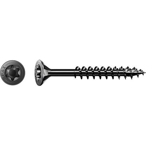 Vis à tête fraisée SPAX®, BLAX galvanisée, Filetage partiel, 5x60mm, Cond : 100