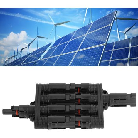 3 Sets mit je 50-A-Solar-Photovoltaik-Steckverbindern, Typ T, mit Anschlussstück und MC4-Stecker, 1000 V (1/5)