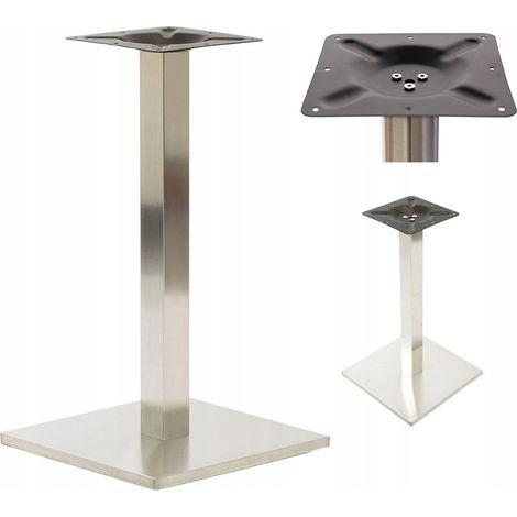 Sockel für Tischgestell Metallbein Silber Loft Tisch Chrom ARP177