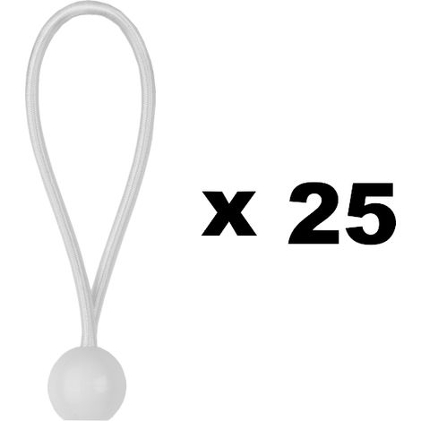 GT Garden 25 Stücks Kugelspanngummi, Planenspanner Zeltgummis 20 cm