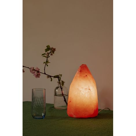 Lampe de sel - cristal taillé sans socle - moyenne (1/4)