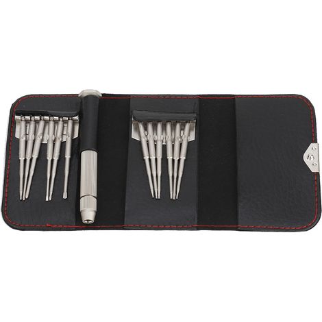 Tournevis Multifonction - 12 Embouts - Acier Trempé - Poignée Antidérapante - Pour Smartphone Ordinateur Tablette Drone - Lot de 1 (1/5)