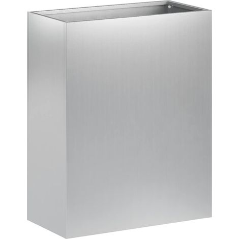 Cache-pot de jardin Argenté 40 x 20 x 40 cm Acier galvanisé vidaXL