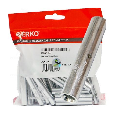 Aluminiumverbinder, Verbindungshülse ALC 25, 20 Stück, Erko