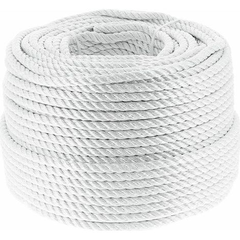 Cordage polyamide blanc - diamètre 8 mm - longueur 100 m - CORDERIE MESNARD