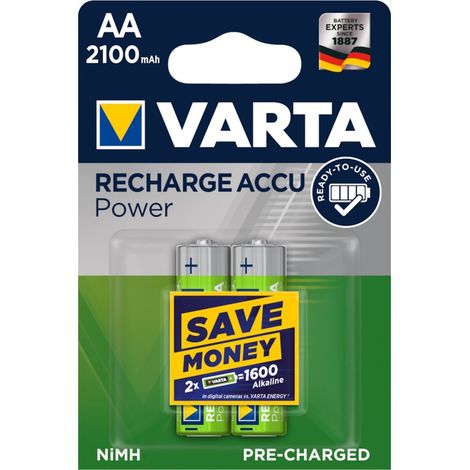 Varta Akkuzelle 1,2 V 2100 mAh R6-AA-Mignon HR6 2