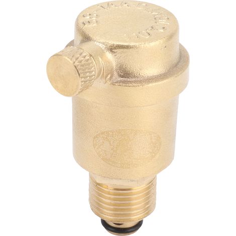Soupape de purge d'air à filetage mâle G1/2, vanne de purge d'air automatique pour système de chauffage, ventilation et climatisation (CVC) domestique (1/5)