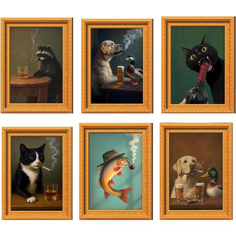 Aimants Pour Frigo Décoration artistique et amusante en bois  Magnets Mignons À Effet 3D Dortoir Appartement Cuisine Chambre à Coucher Salle à Manger Amoureux des Animaux et Anniversaire (1/5)
