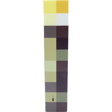 Torche Minecraft Brownstone REMAKE - Veilleuse LED 28 cm - USB C (1/3)