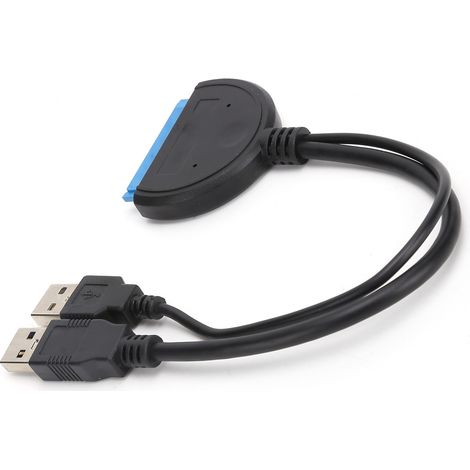 Câble adaptateur SATA vers USB 3.0 compatible avec les disques durs et SSD 2,5 pouces, port série et Easy Drive Line